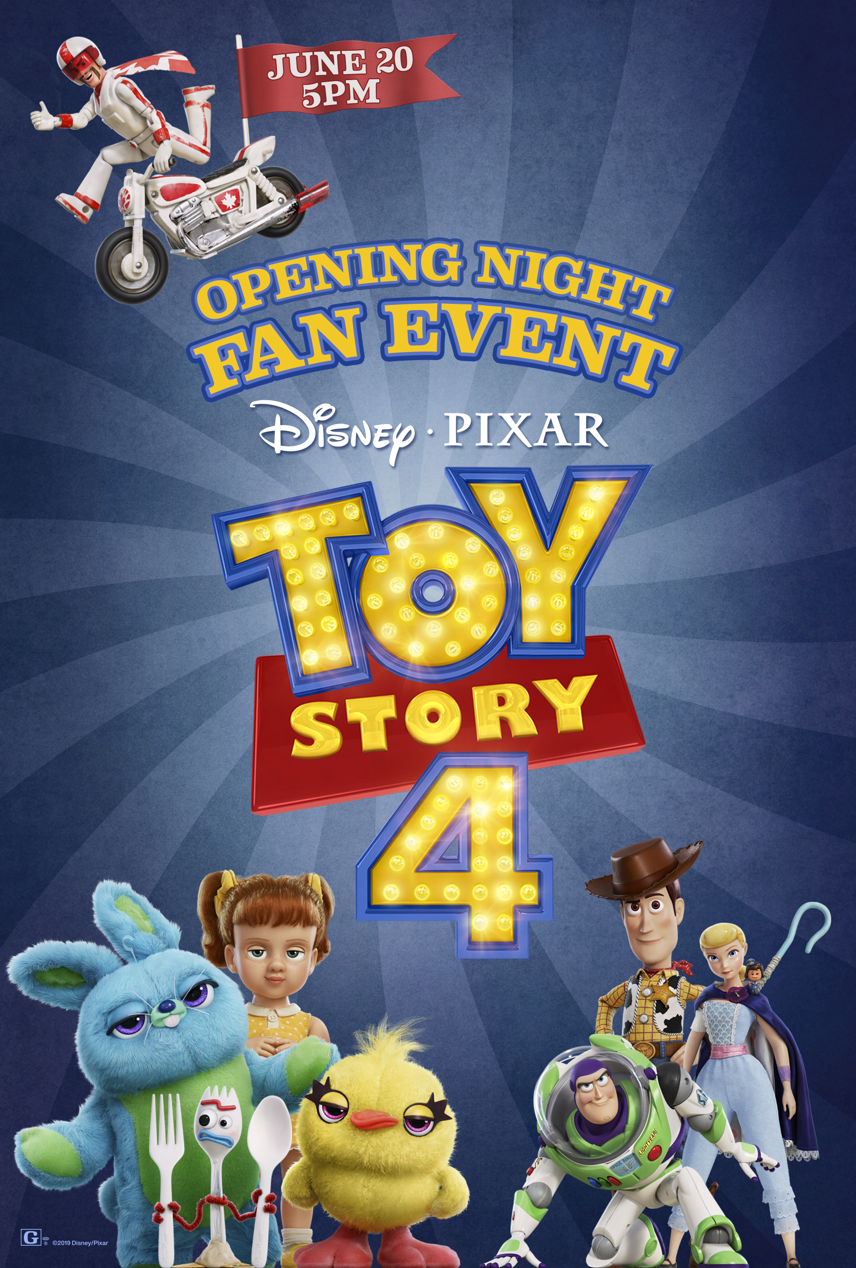 Opening Night Fan Event: Toy Story 4 at an AMC Theatre near you.