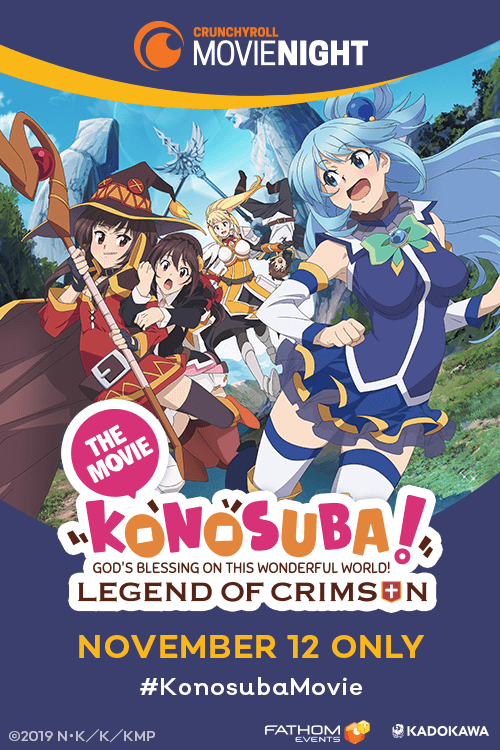 Filme de Konosuba estreia em Hong Kong em 7 de novembro