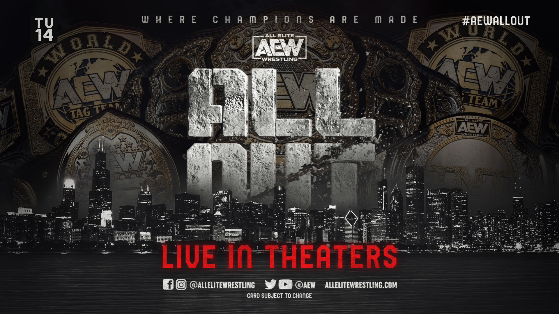 AEW All Out at an AMC Theatre near you.