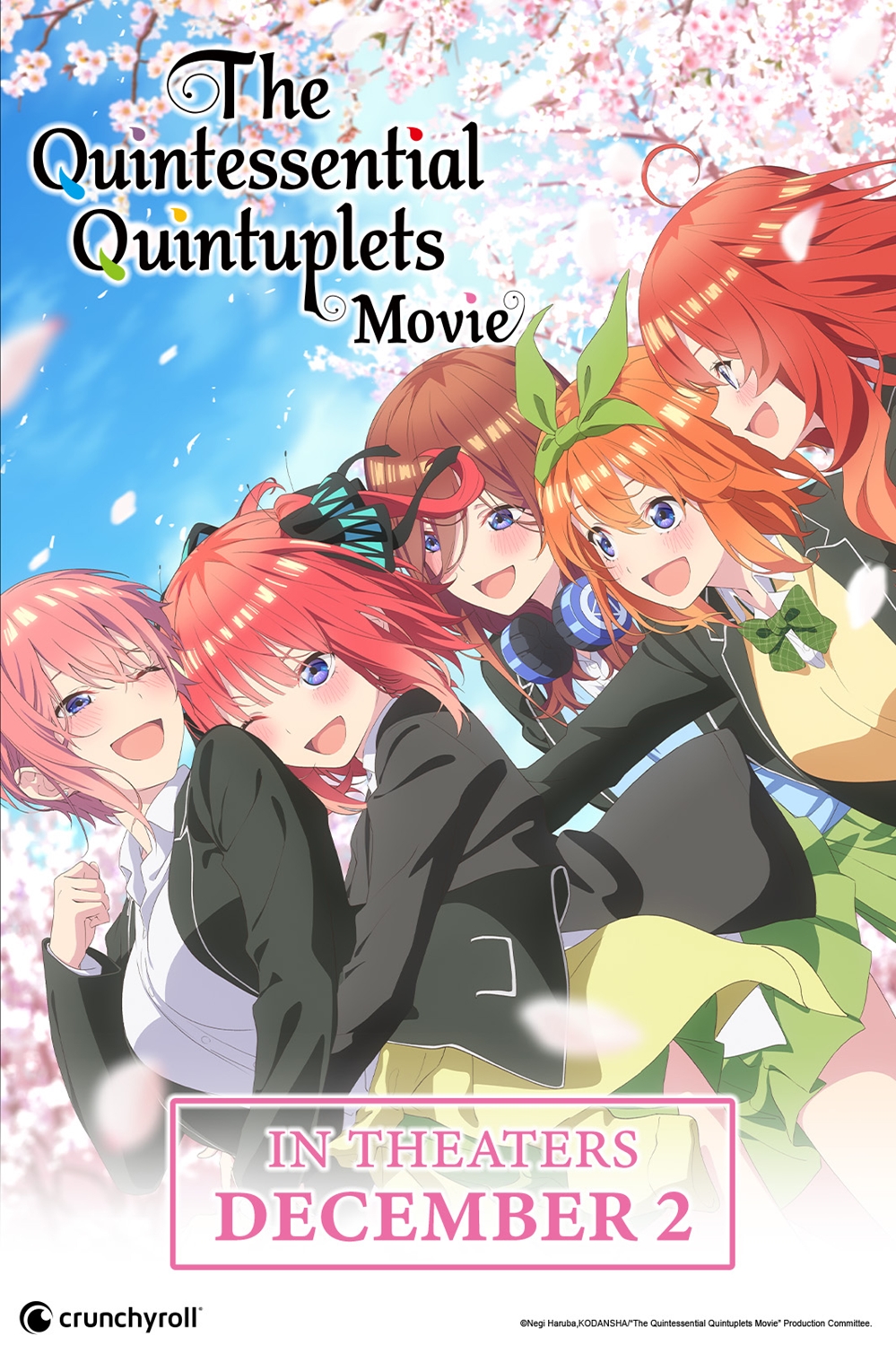 Quintessential Quintuplets Movie theater Poster. Got it from my regal movie  theater since I work there and was practically begged for it as I'm a big  quint fan surprisingly they only had