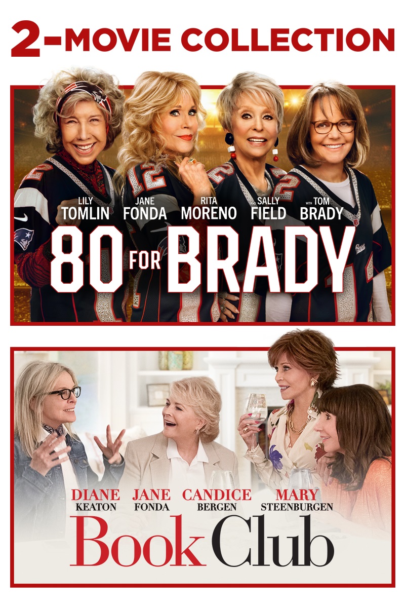 80 for Brady + Book Club 2-Movie Collection now available On Demand!