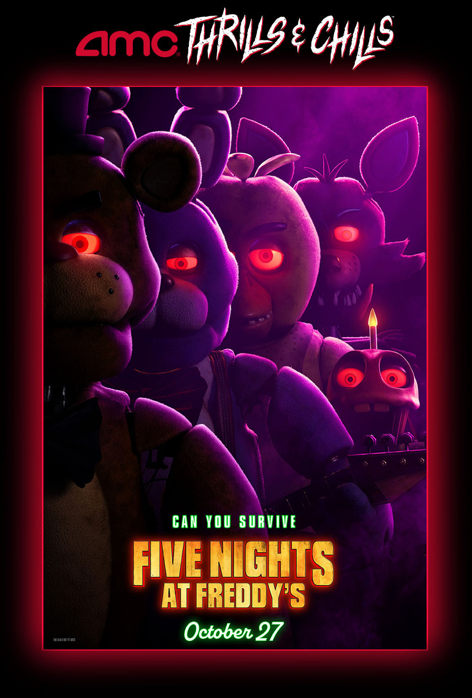 Five Nights at Freddy's at an AMC Theatre near you.