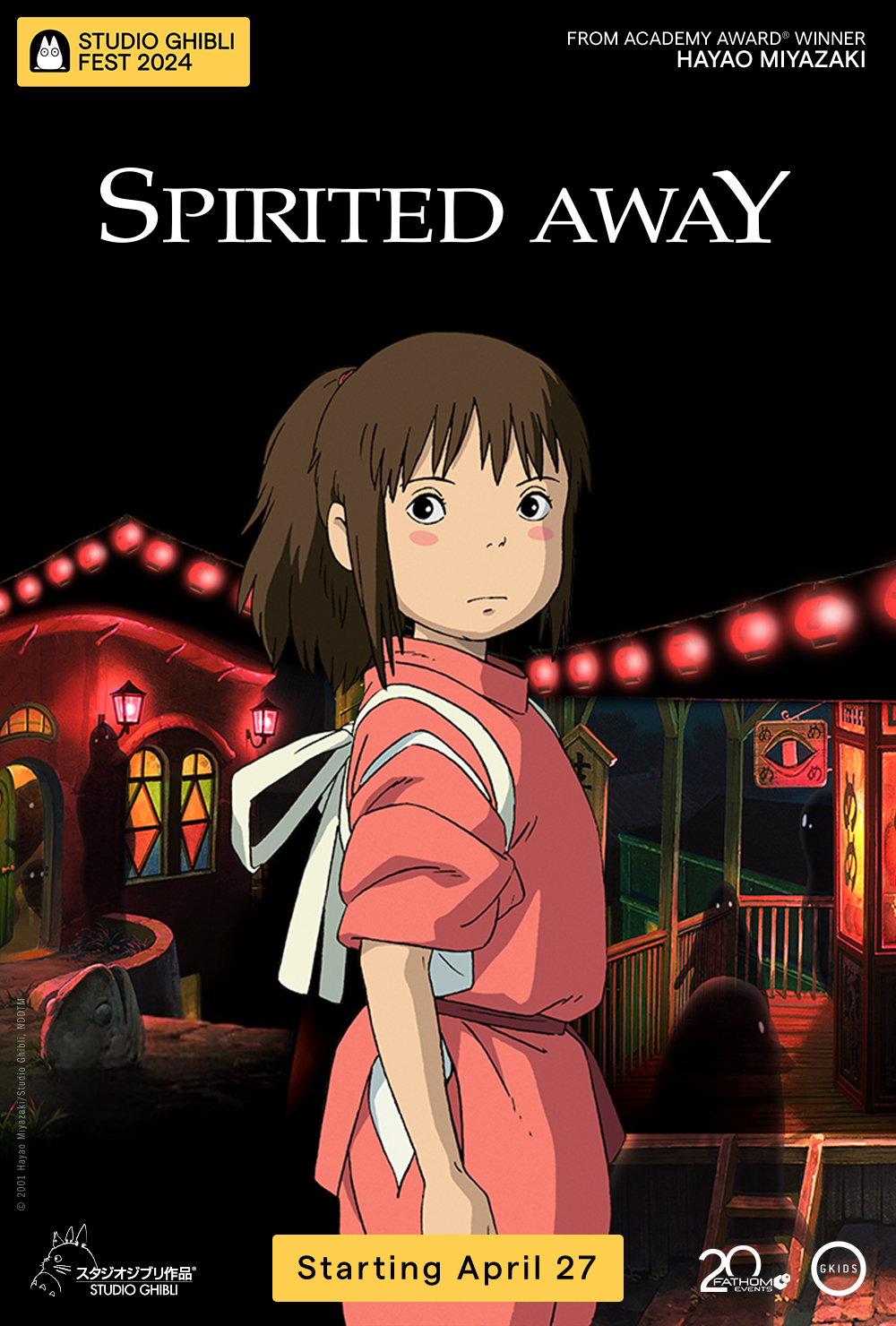 poster movie Spirited Away - Studio Ghibli Fest 2024