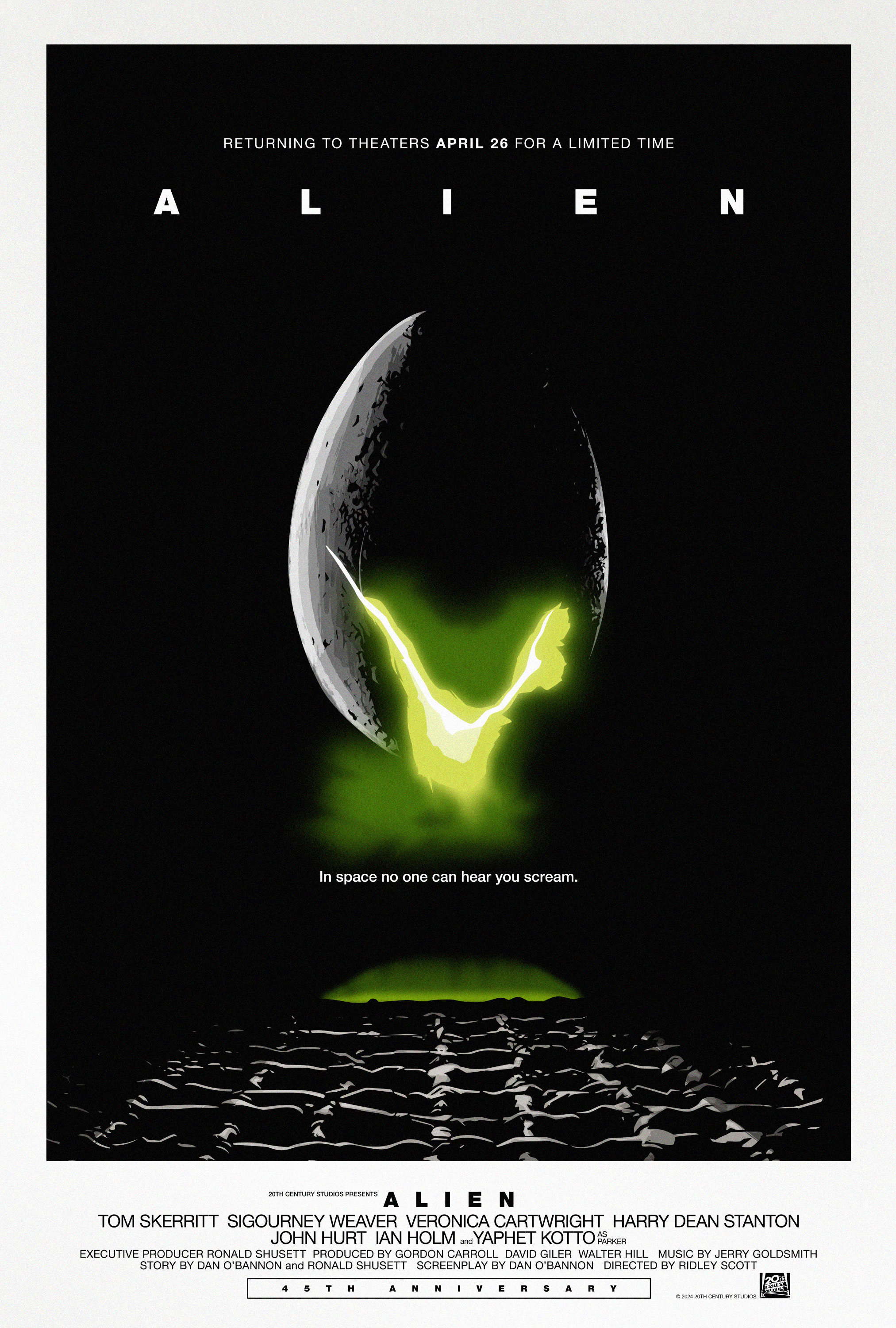 poster movie Alien 45th Anniversary Re-Release