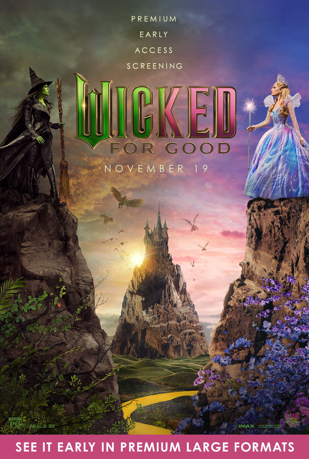 Wicked: For Good Premium Early Access movie showtimes at an AMC