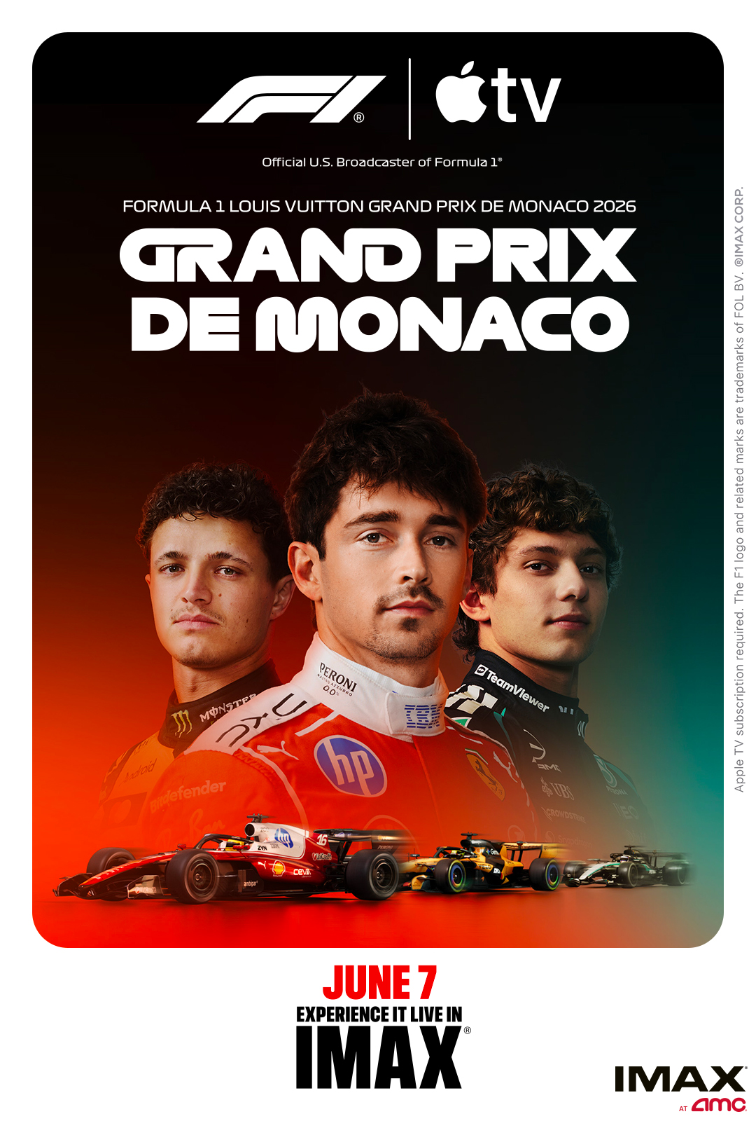 F1 on Apple TV Live in IMAX: Monaco Race