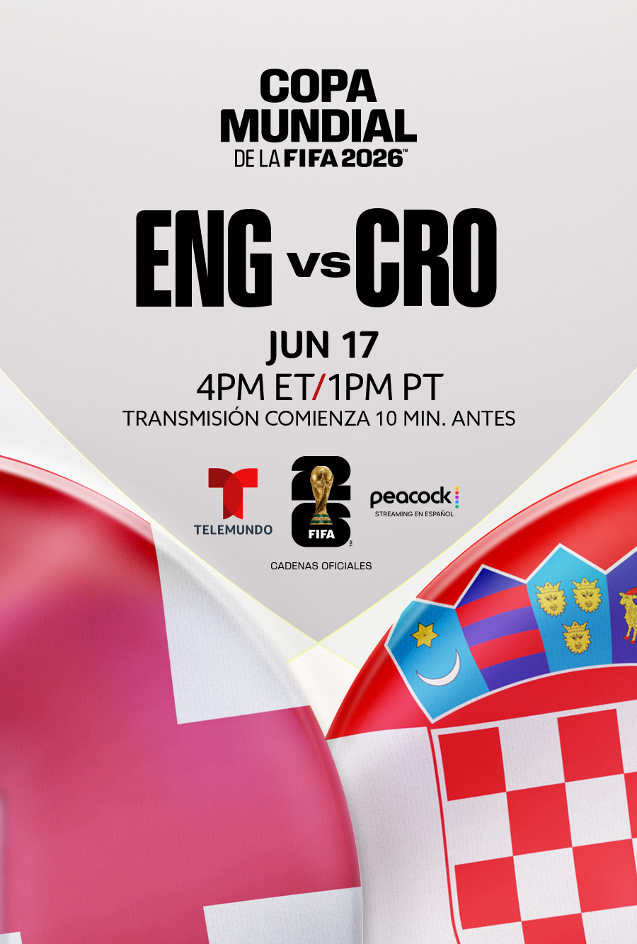 Inglaterra vs. Croacia - Telemundo presenta la Copa Mundial de la FIFA 2026