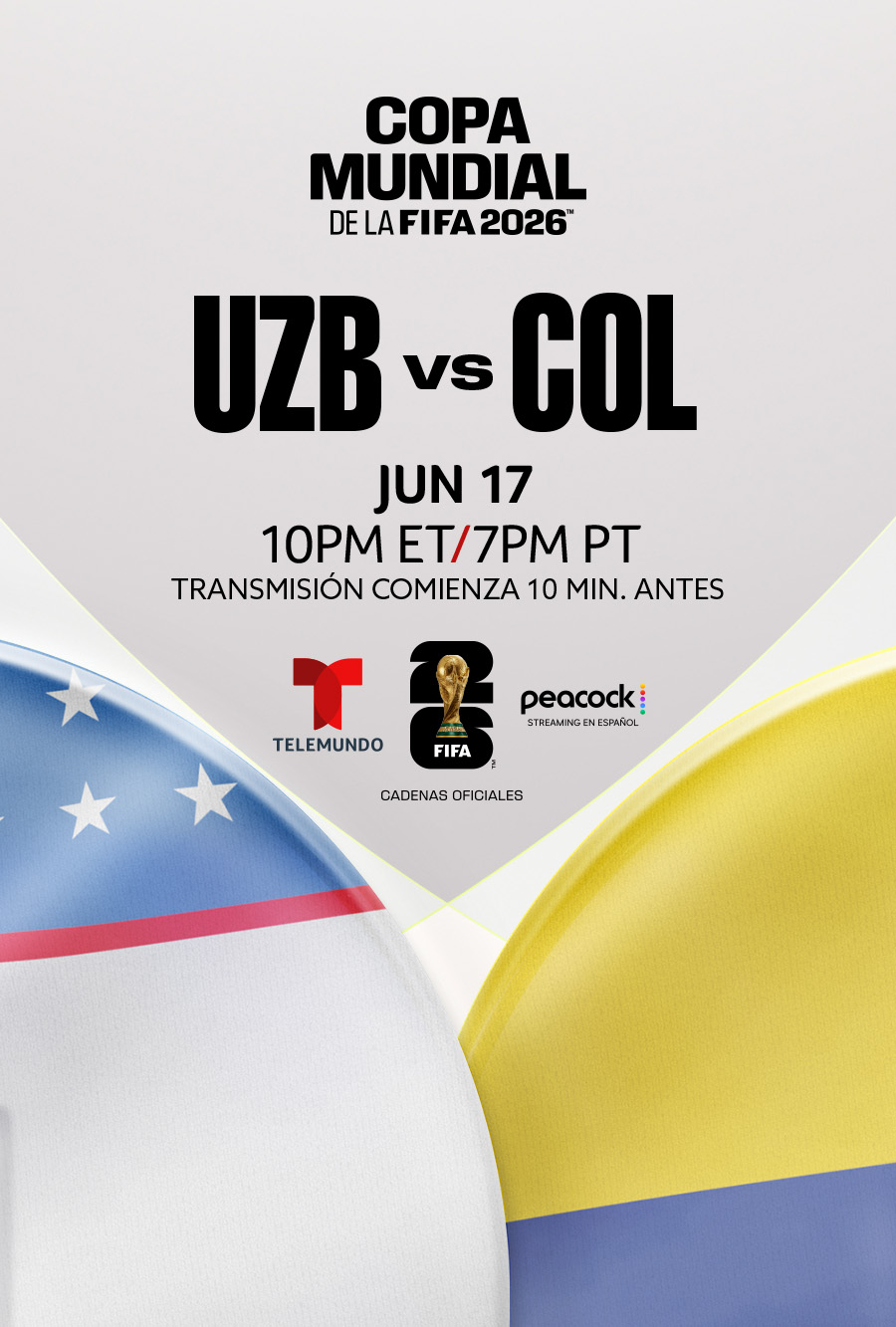 Uzbekistán vs. Colombia - Telemundo presenta la Copa Mundial de la FIFA 2026