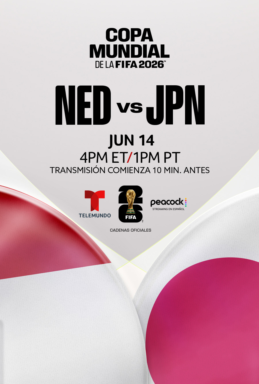 Países Bajos vs. Japón - Telemundo presenta la Copa Mundial de la FIFA 2026