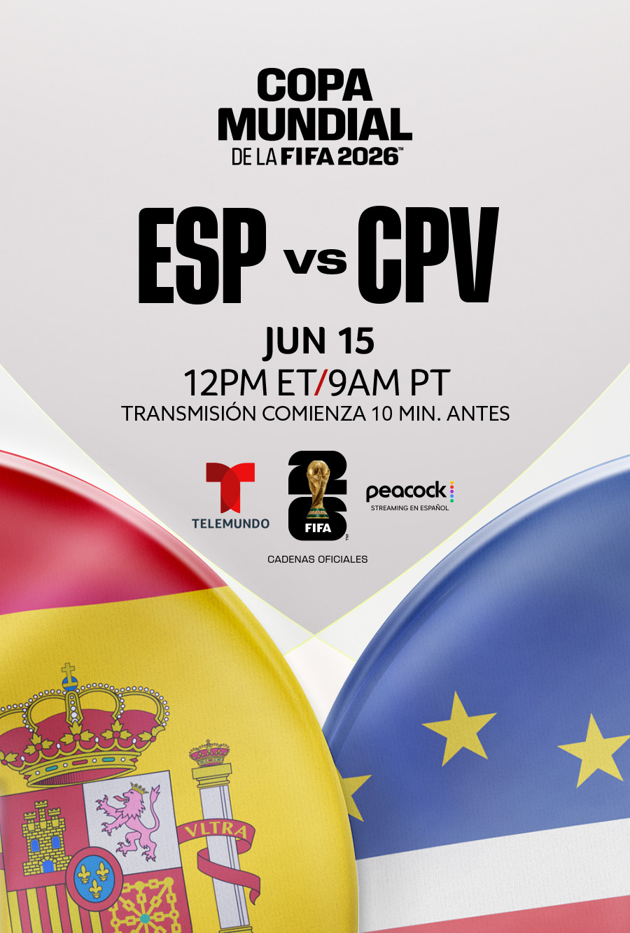 España vs. Cabo Verde - Telemundo presenta la Copa Mundial de la FIFA 2026