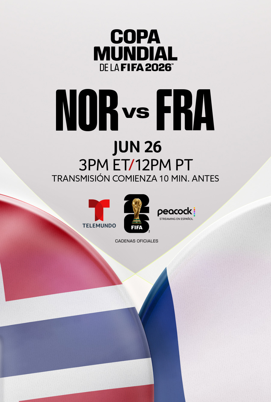 Noruega vs. Francia - Telemundo presenta la Copa Mundial de la FIFA 2026