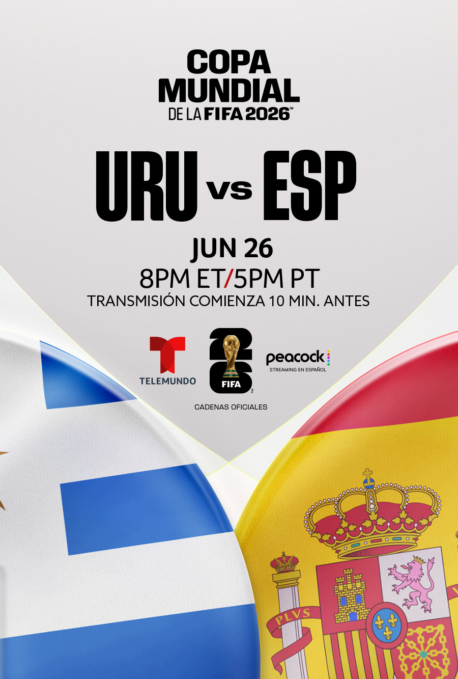 Uruguay vs. España - Telemundo presenta la Copa Mundial de la FIFA 2026