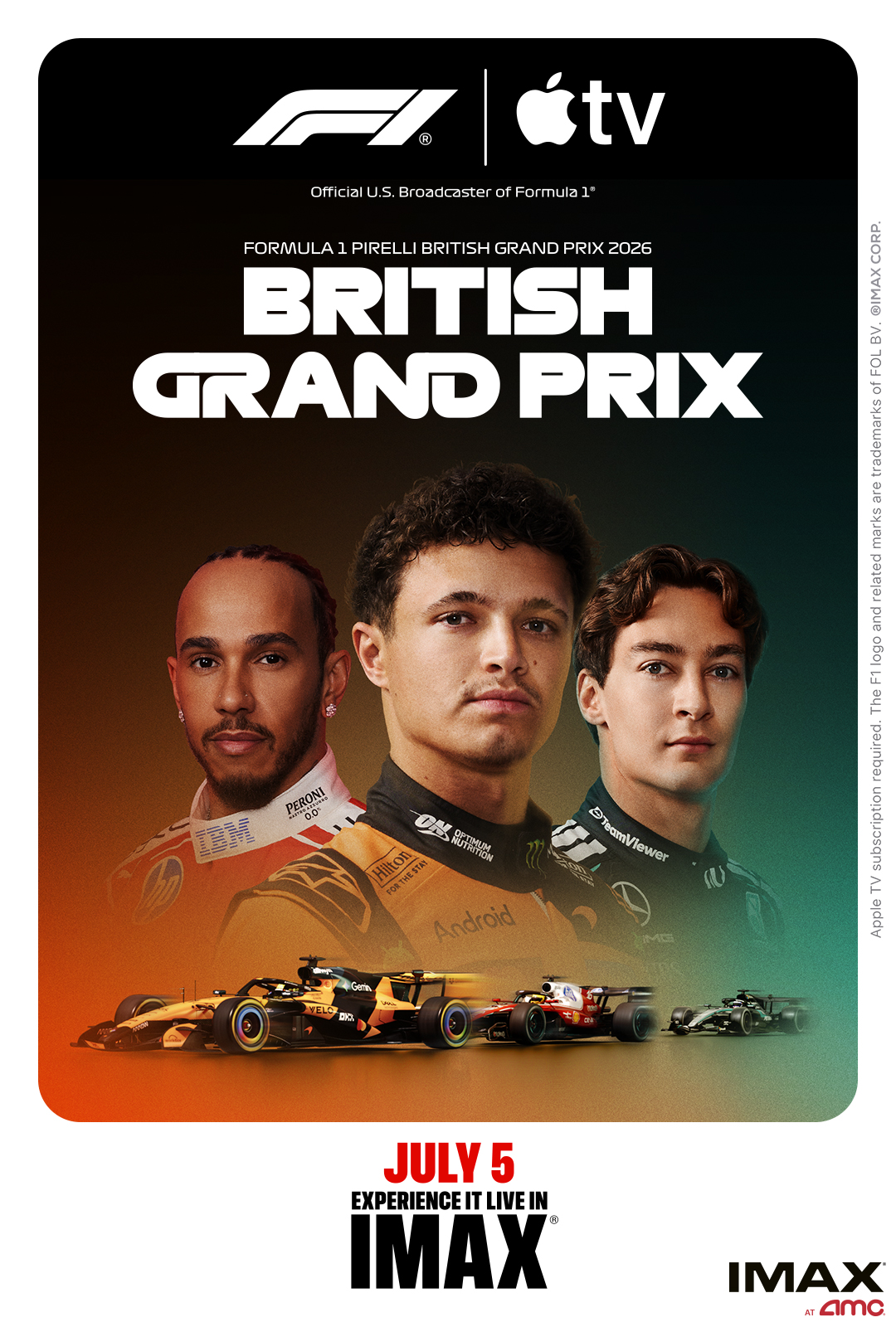 F1 on Apple TV Live in IMAX: British Race