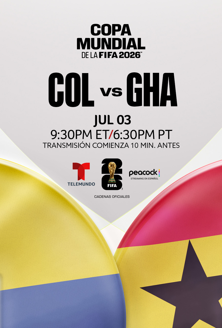 Colombia vs Ghana - Telemundo presenta la Copa Mundial de la FIFA 2026