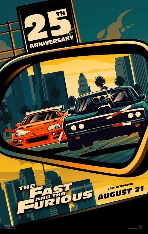 The Fast and the Furious 25th Anniversary poster